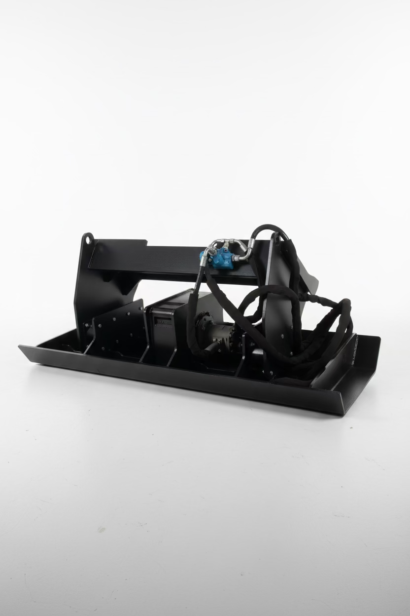 Universal skid steer plate compactor