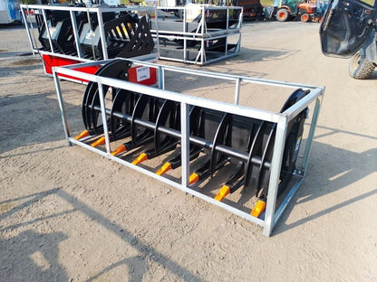 78" Skid steer universal root rake (root grapple)