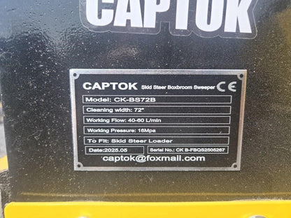 72 in skid steer pickup broom (sweeper)
